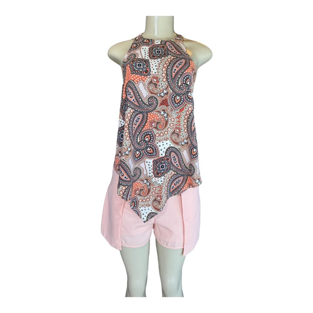 Bishop + Young Women's Sleeveless Halter Neck Open Back Top Size Small NWOT